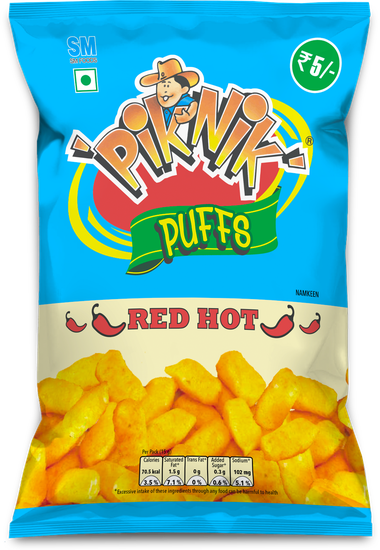 Piknik Puffs Red Hot ₹5
